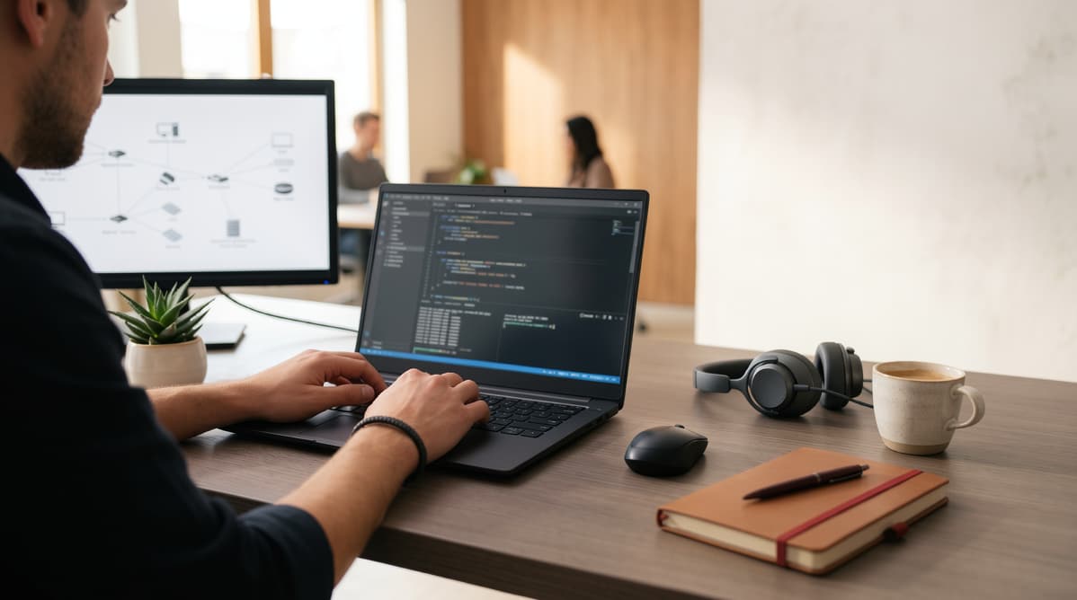 ІТ-аутсорсинг та підтримка — спеціаліст ІТЕЗ за роботою