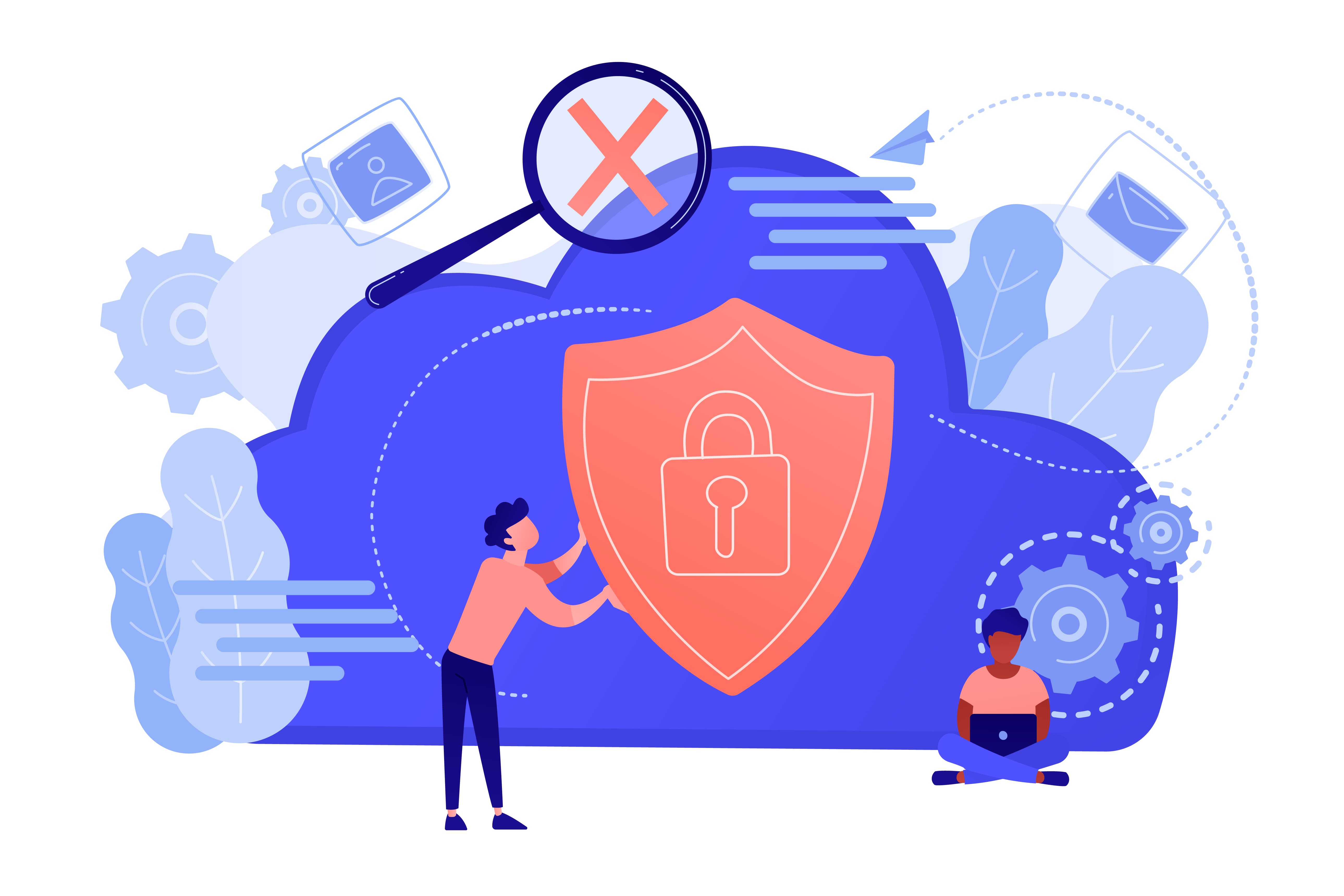 Тематична ілюстрація до статті - Data Loss Prevention (DLP): запобігання витоку конфіденційної інформації