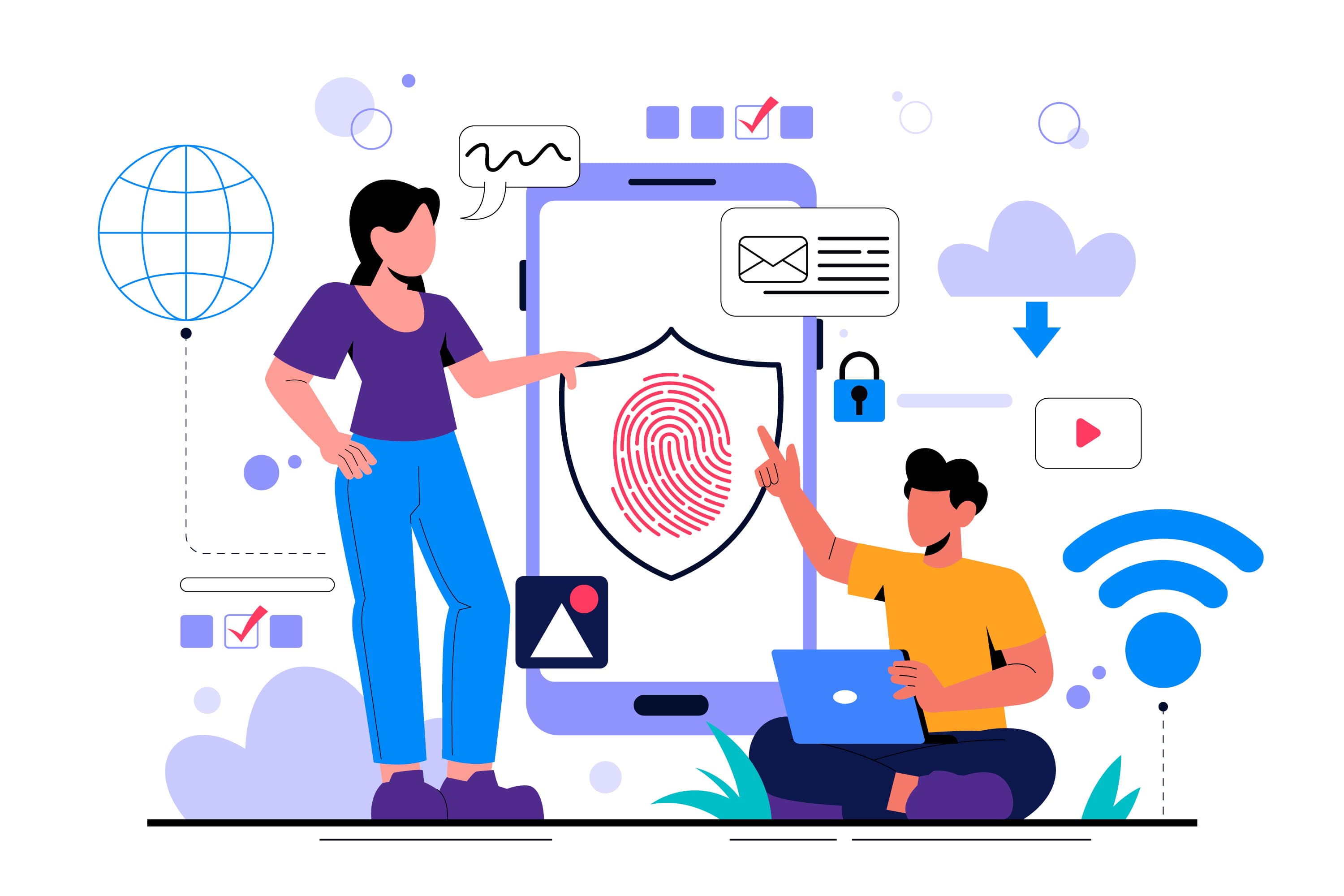 Тематична ілюстрація до статті - Endpoint Detection and Response (EDR): як захистити робочі станції від сучасних кіберзагроз