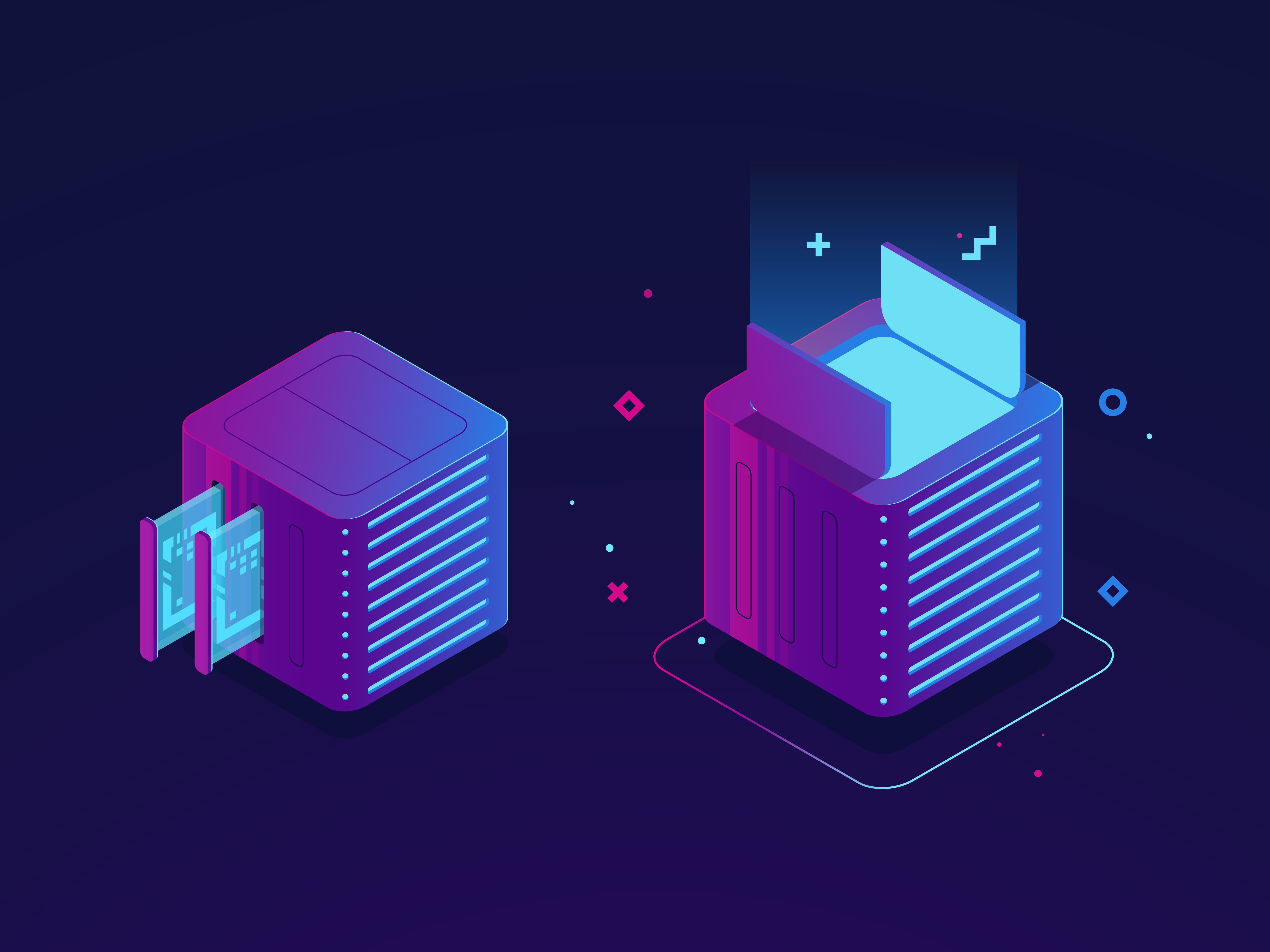Тематична ілюстрація до статті - Network Attached Storage (NAS): централізоване зберігання файлів для малого офісу