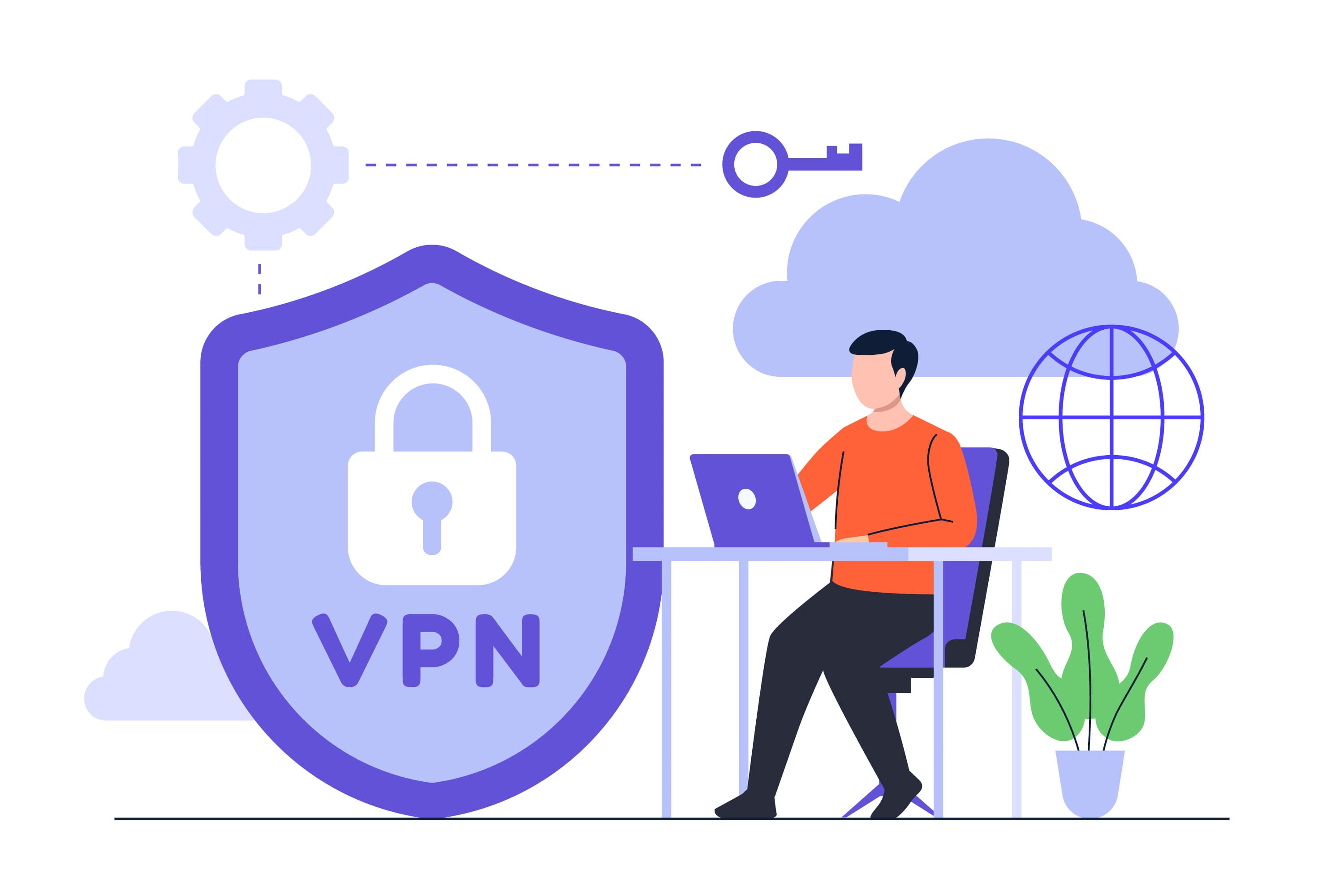 Тематична ілюстрація до статті - Що таке VPN і як він допомагає бізнесу забезпечити безпеку даних
