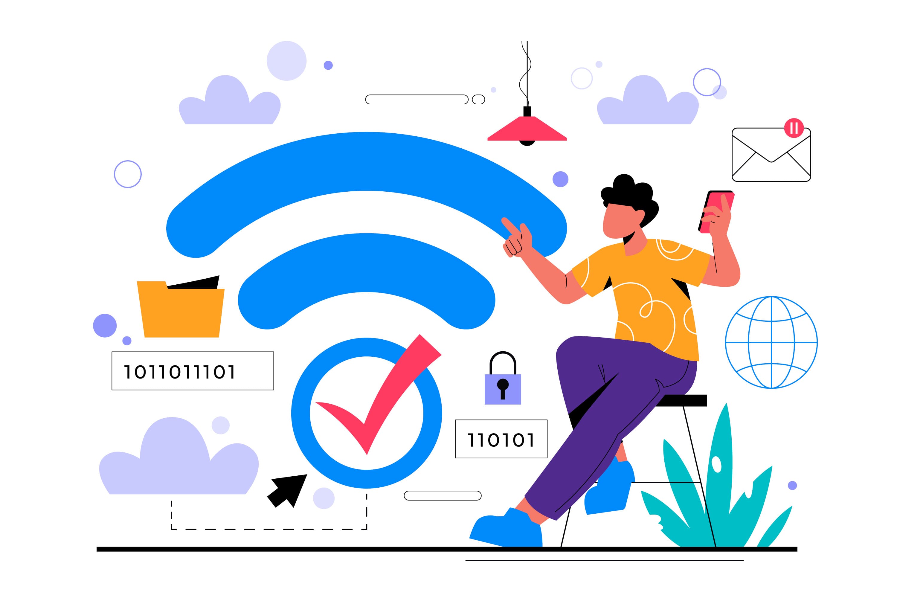 Тематична ілюстрація до статті - Wi-Fi 6 та Wi-Fi 7 в офісі: Чи варто інвестувати в оновлення мережі?